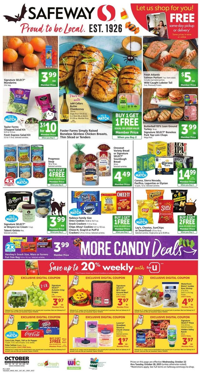 Catalogue Safeway from 10/22/2025