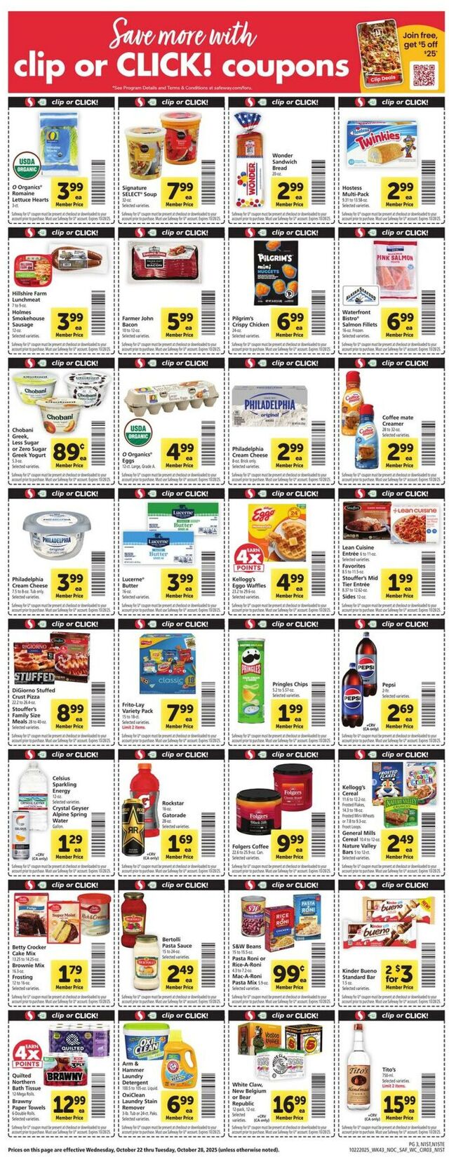 Catalogue Safeway from 10/22/2025