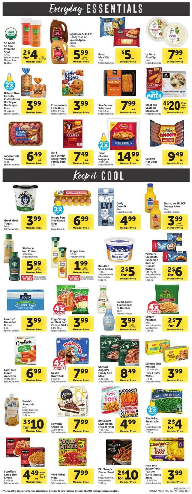 Catalogue Safeway from 10/22/2025