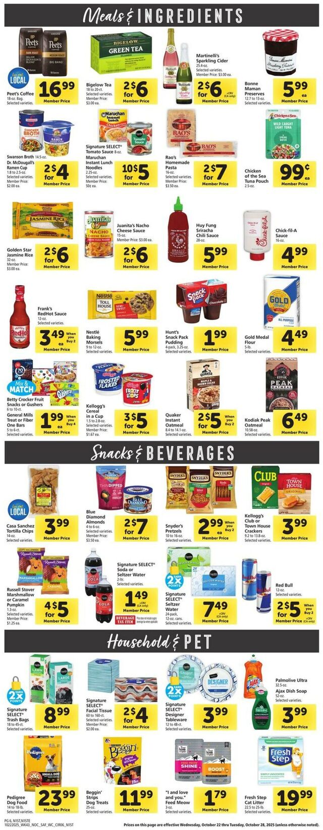 Catalogue Safeway from 10/22/2025