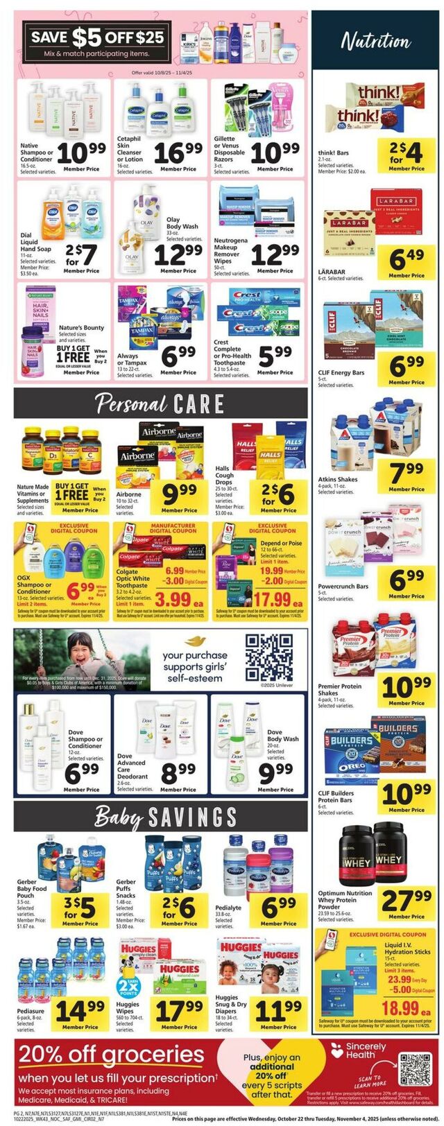 Catalogue Safeway from 10/22/2025