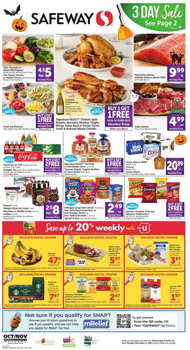 Catalogue Safeway from 10/29/2025