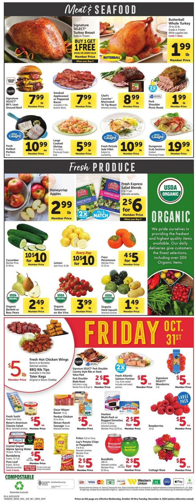 Catalogue Safeway from 10/29/2025