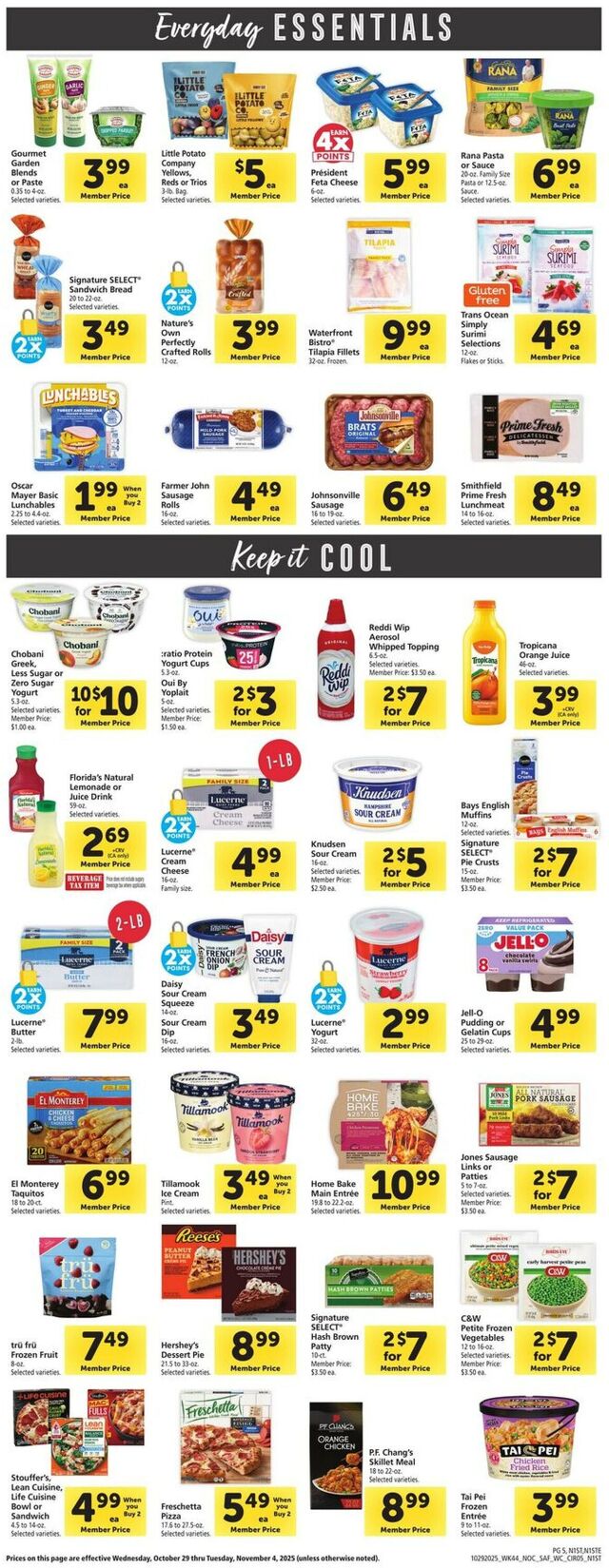 Catalogue Safeway from 10/29/2025