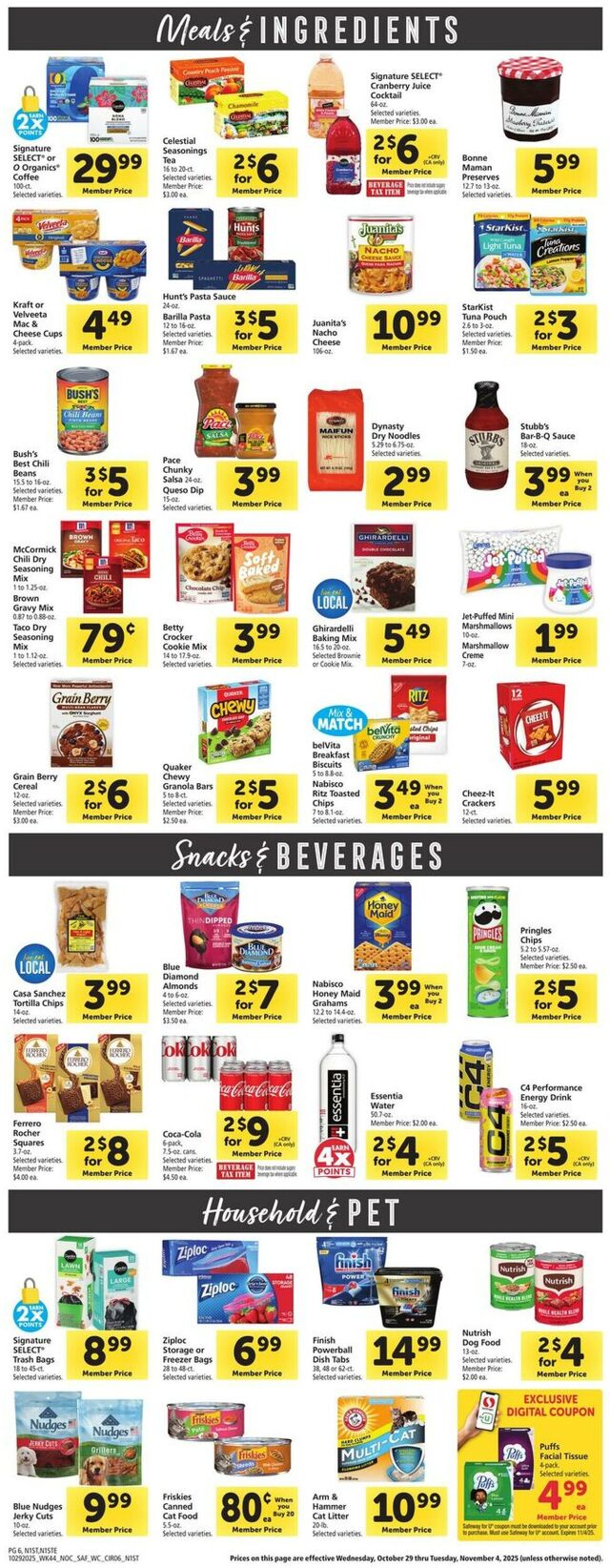 Catalogue Safeway from 10/29/2025