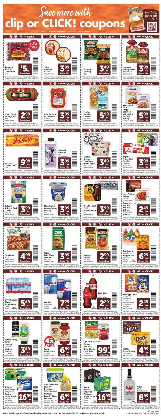 Catalogue Safeway from 11/19/2025
