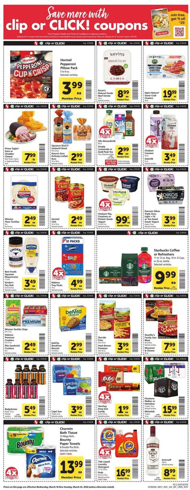 Catalogue Safeway from 03/18/2026