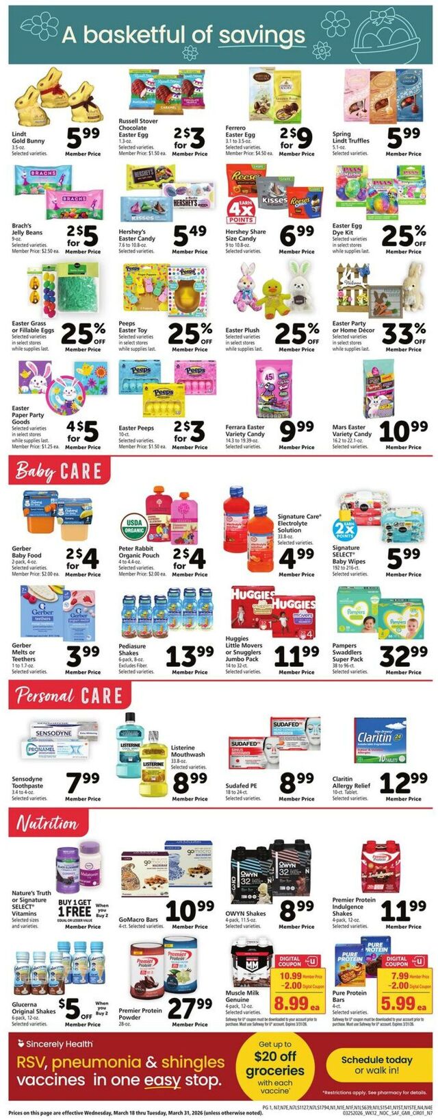Catalogue Safeway from 03/25/2026