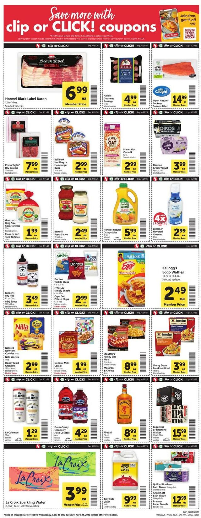 Catalogue Safeway from 04/15/2026