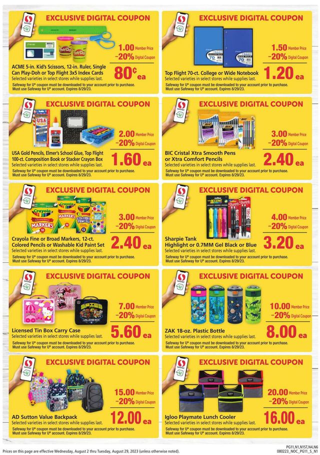 Catalogue Safeway from 08/02/2023