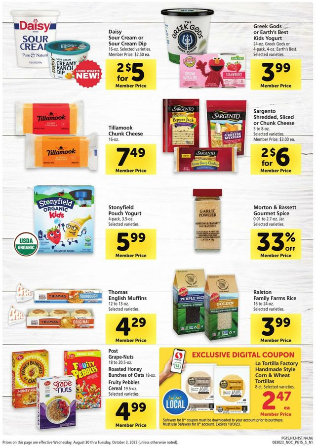 Catalogue Safeway from 08/30/2023
