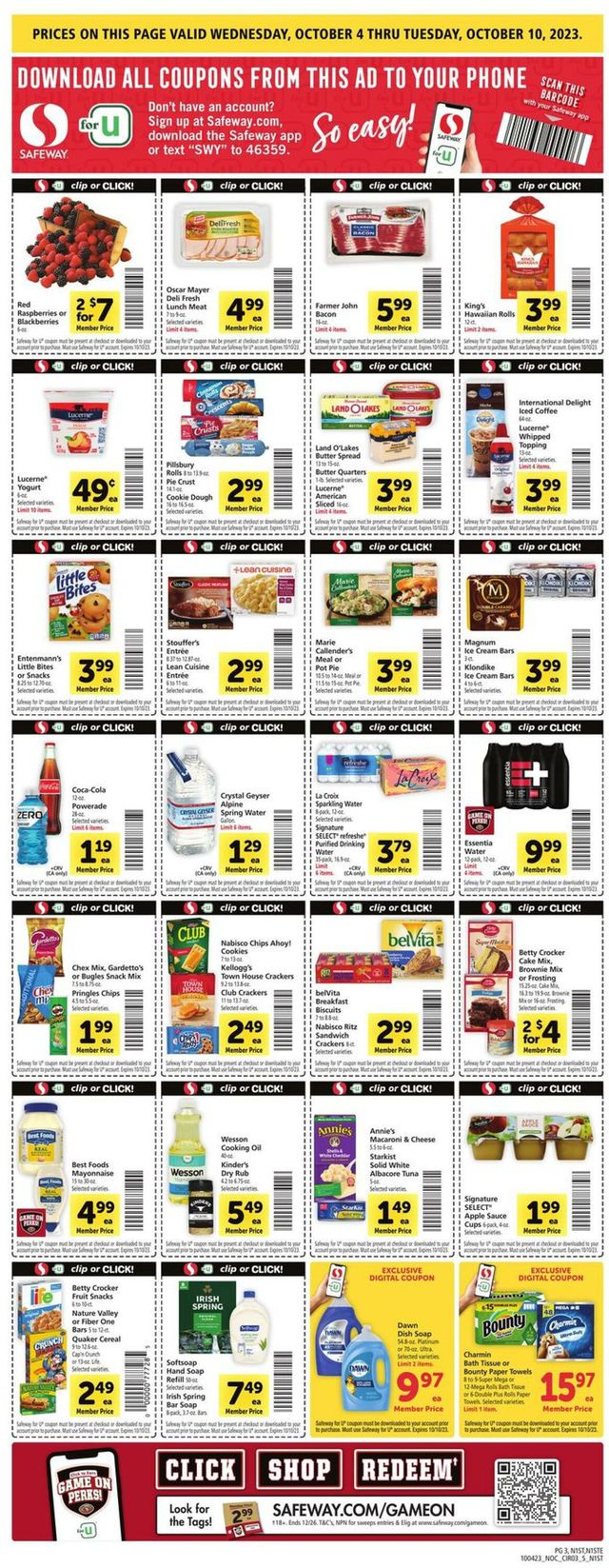Catalogue Safeway from 10/04/2023