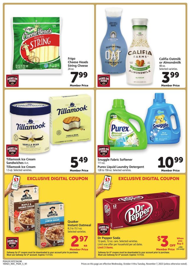 Catalogue Safeway from 10/04/2023