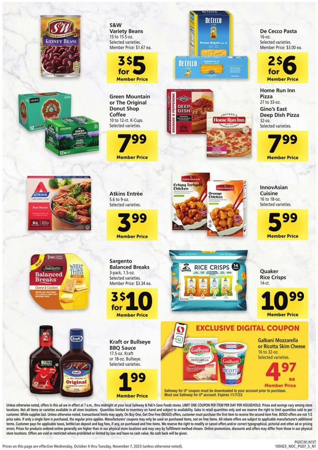 Catalogue Safeway from 10/04/2023