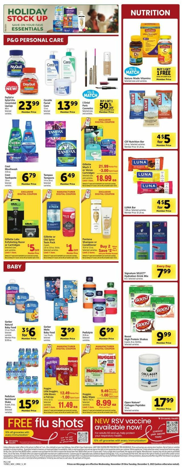 Catalogue Safeway from 11/29/2023