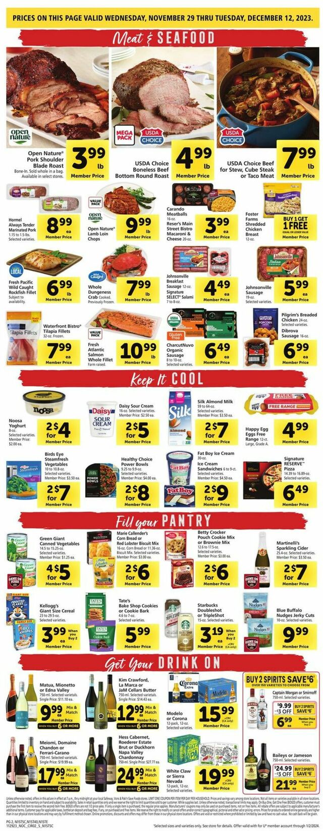 Catalogue Safeway from 11/29/2023