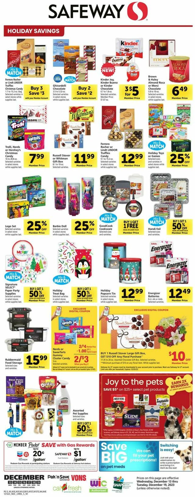 Catalogue Safeway from 12/13/2023