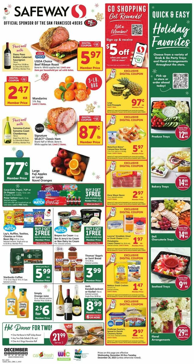 Catalogue Safeway from 12/20/2023