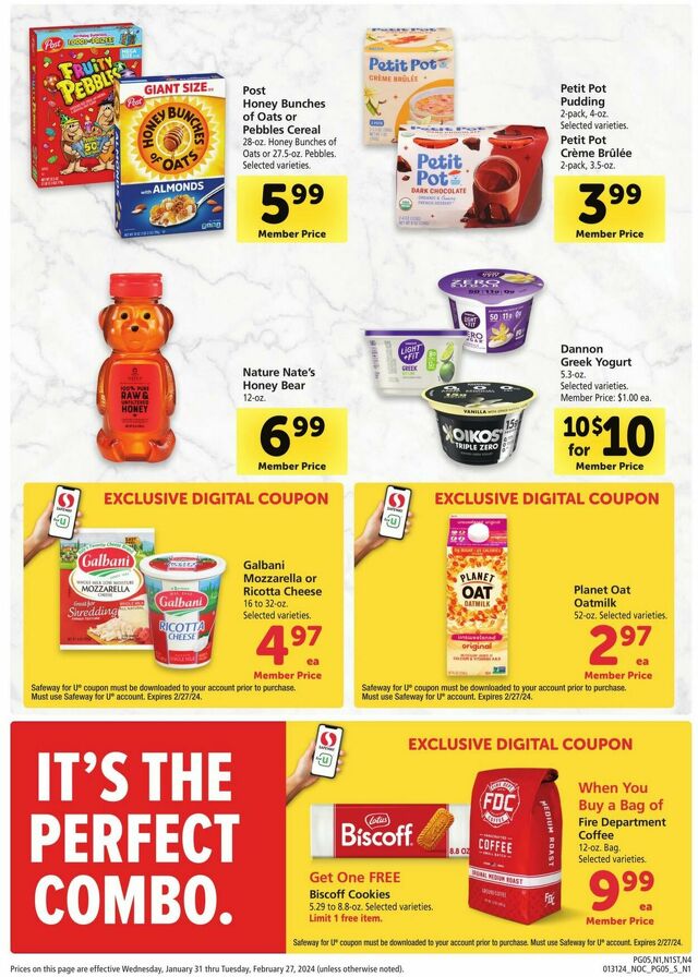 Catalogue Safeway from 01/31/2024