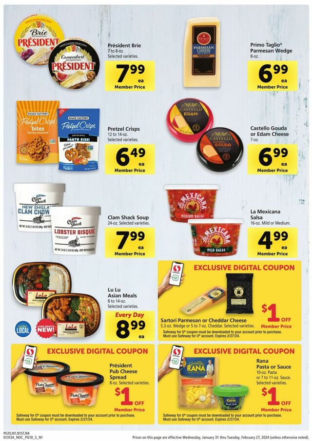 Catalogue Safeway from 01/31/2024