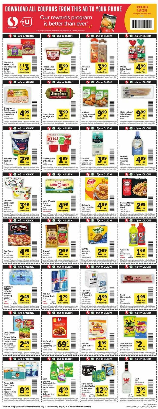 Catalogue Safeway from 07/24/2024