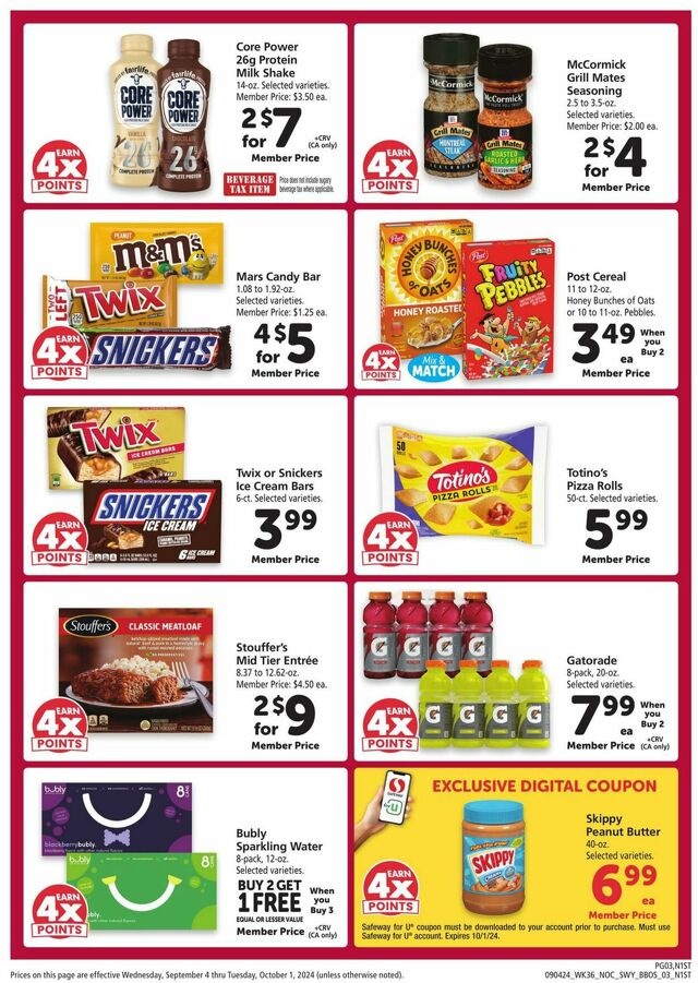 Catalogue Safeway from 09/04/2024