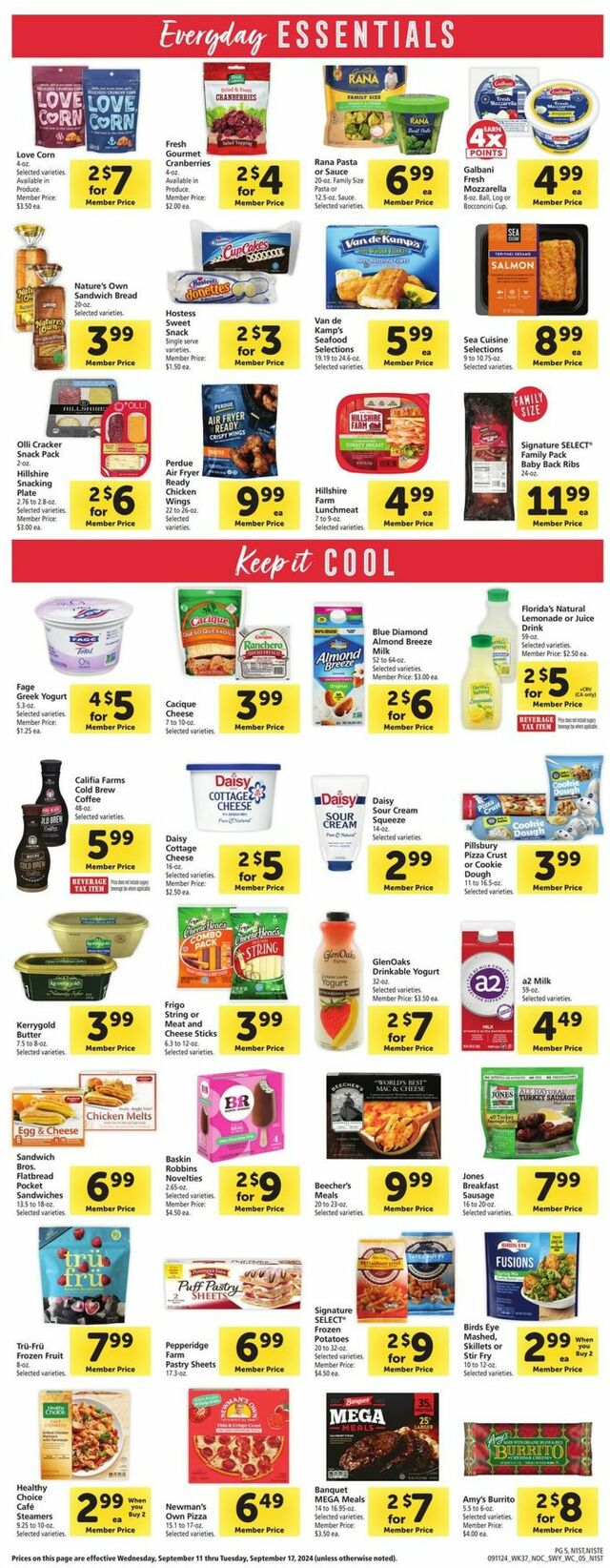 Catalogue Safeway from 09/11/2024