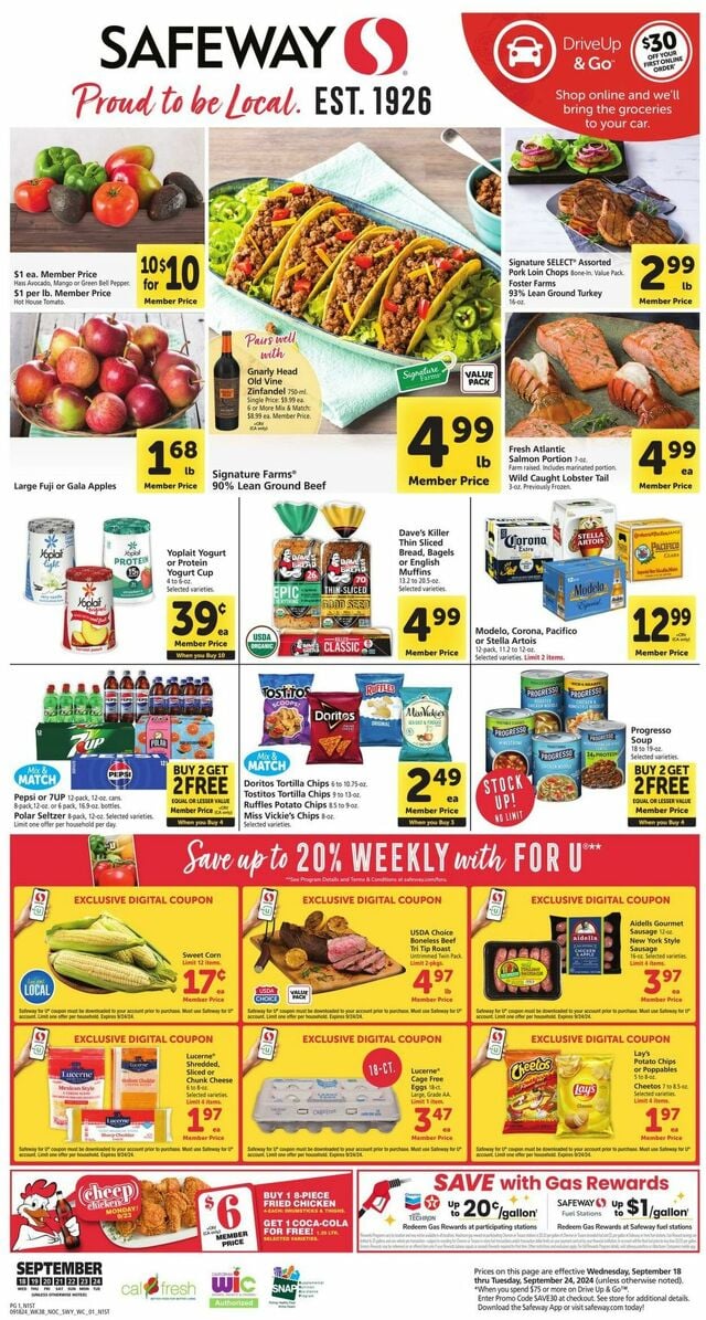 Catalogue Safeway from 09/18/2024