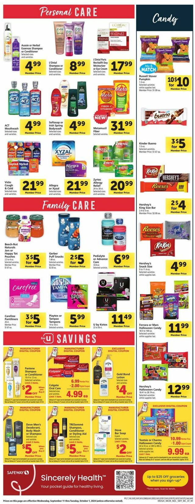 Catalogue Safeway from 09/25/2024