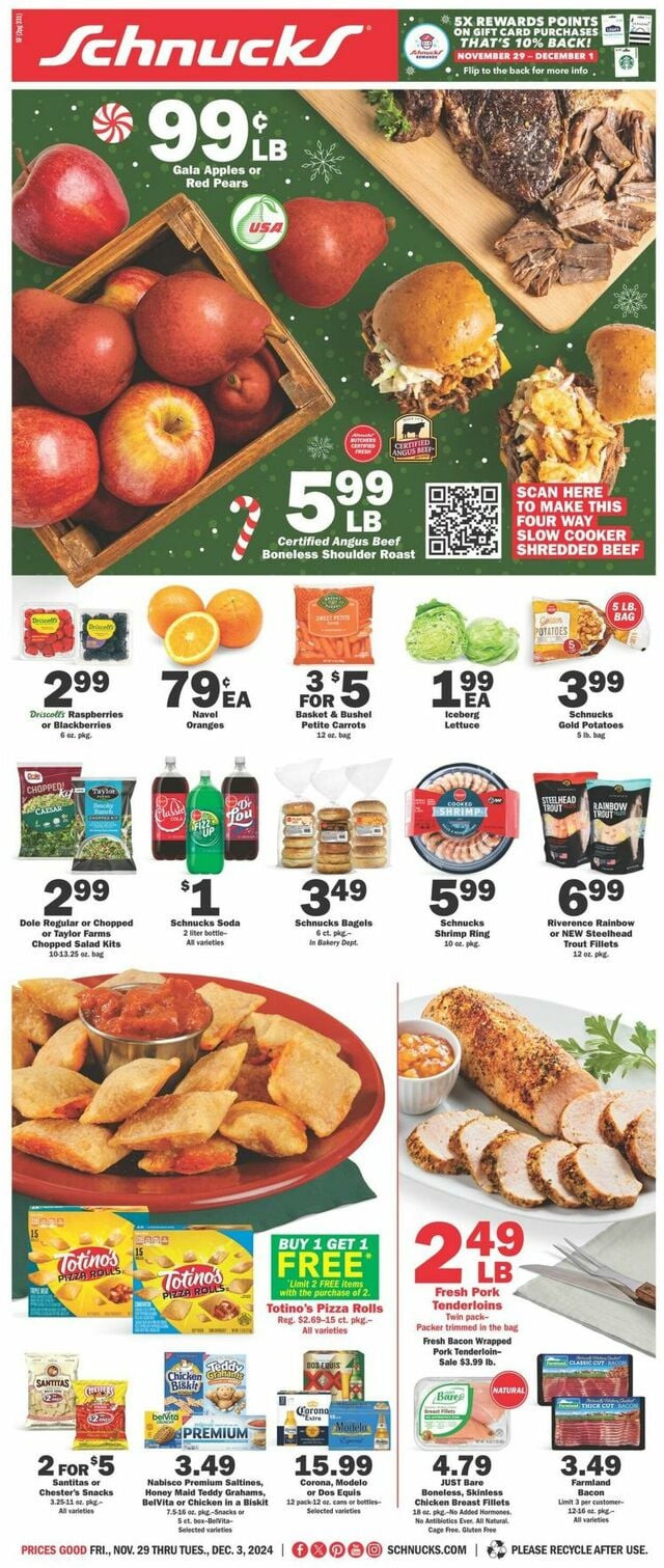 Catalogue Schnucks from 11/29/2024