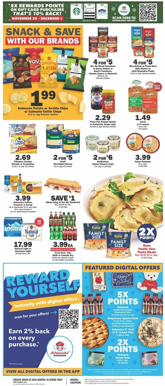 Catalogue Schnucks from 11/29/2024