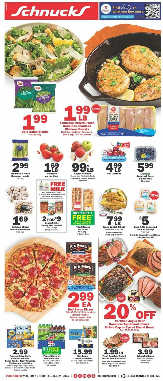 Catalogue Schnucks from 01/15/2025