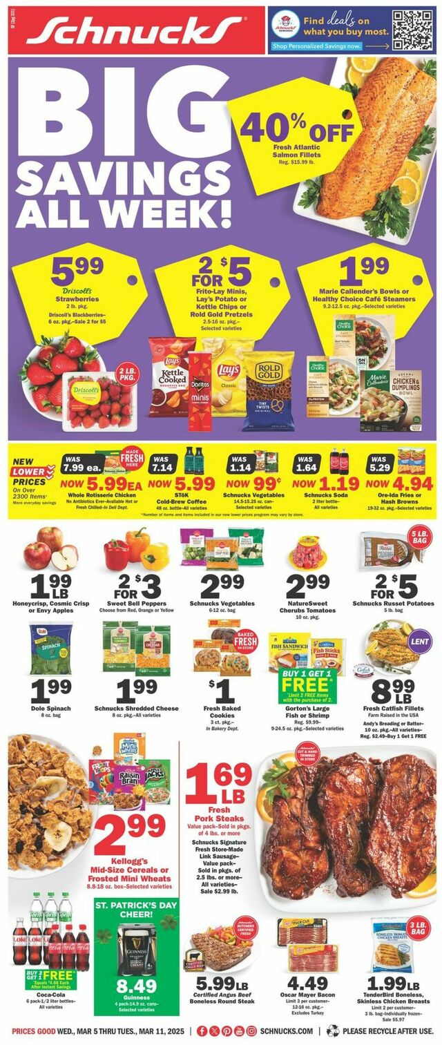 Catalogue Schnucks from 03/05/2025