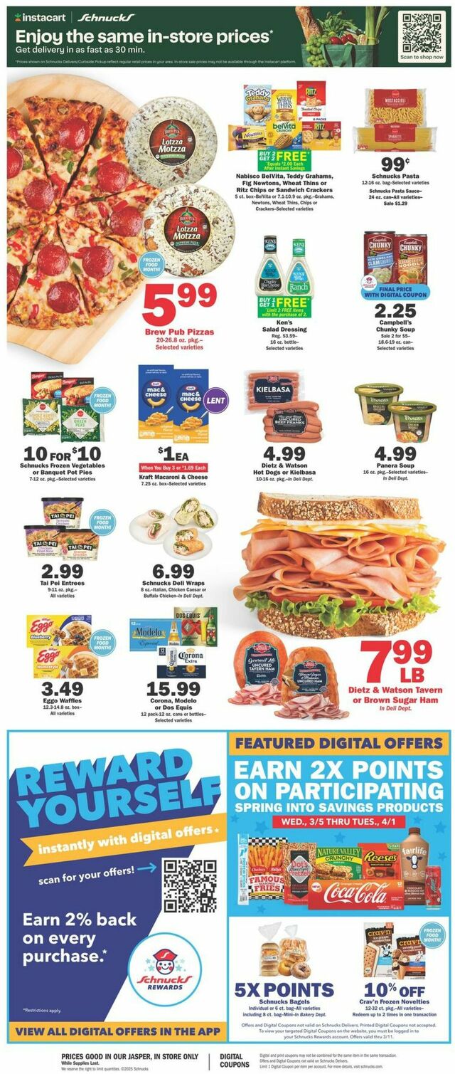 Catalogue Schnucks from 03/05/2025