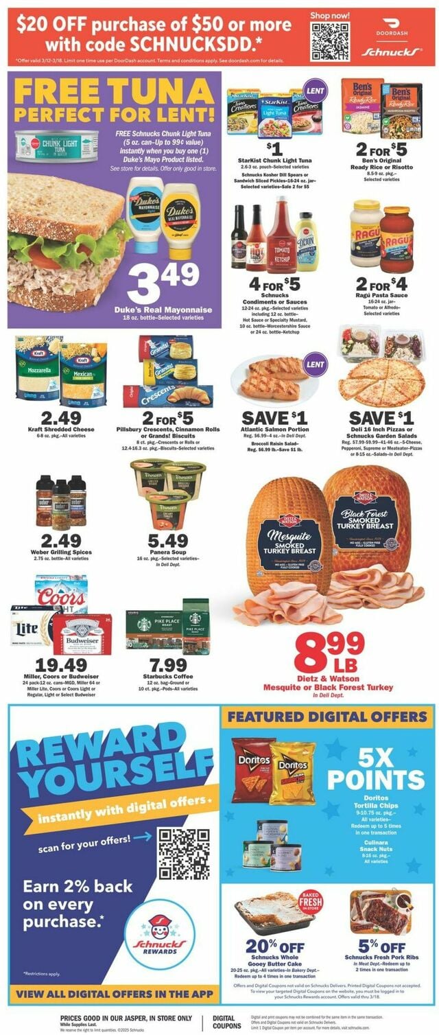 Catalogue Schnucks from 03/12/2025