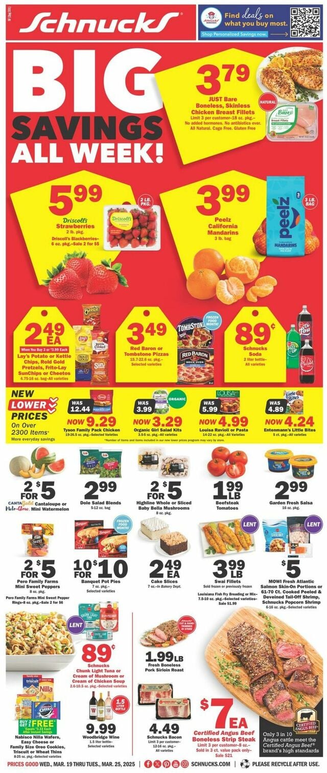 Catalogue Schnucks from 03/19/2025