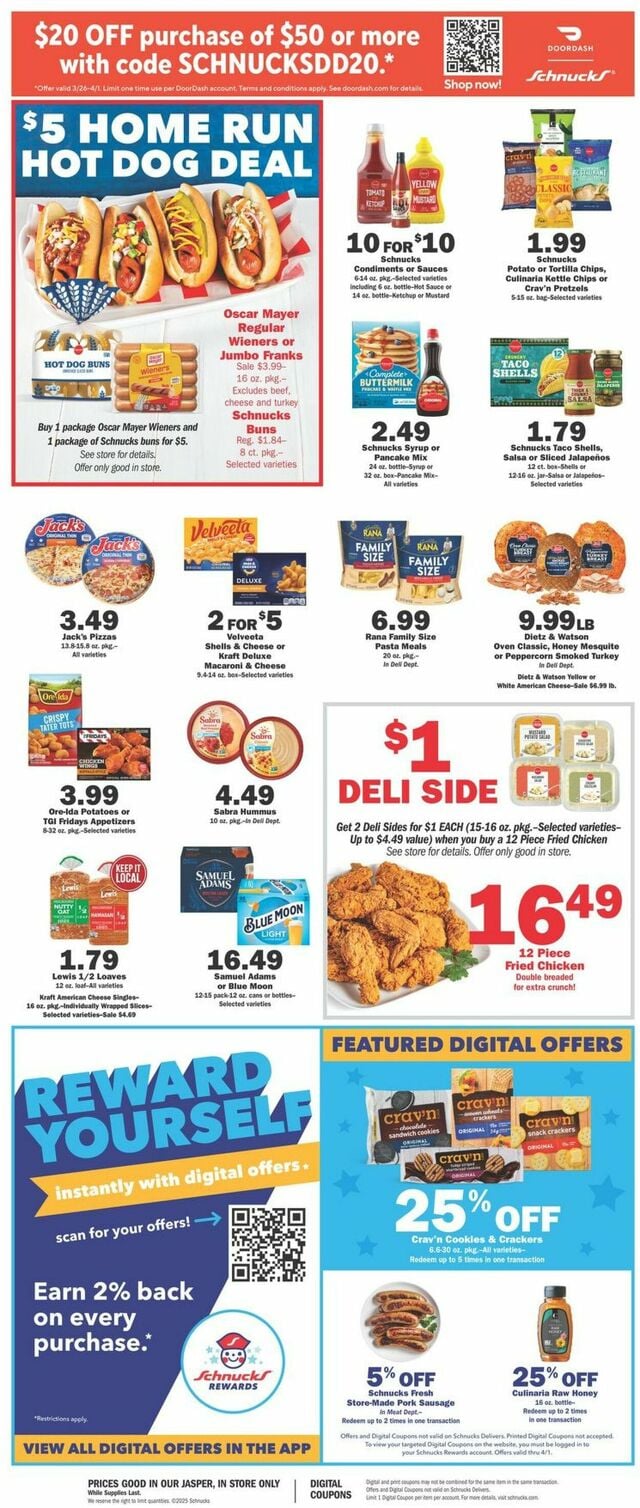 Catalogue Schnucks from 03/26/2025