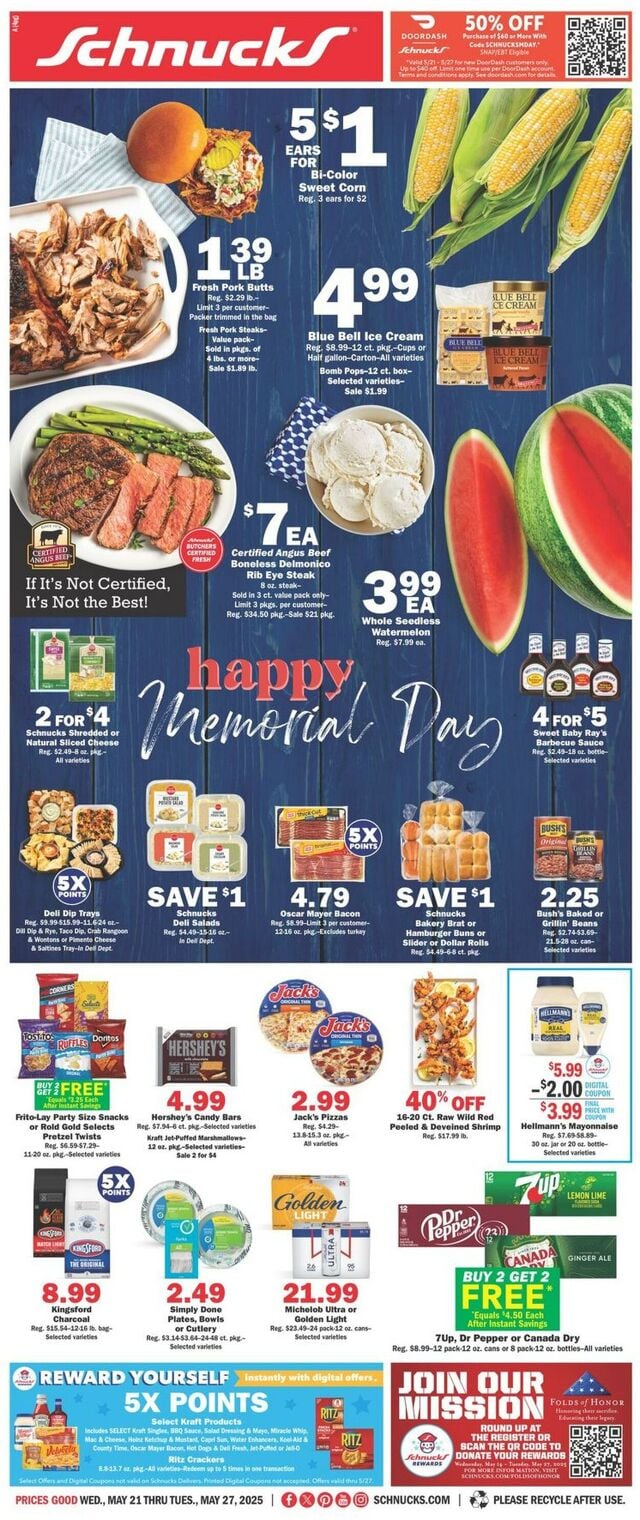 Catalogue Schnucks from 05/21/2025