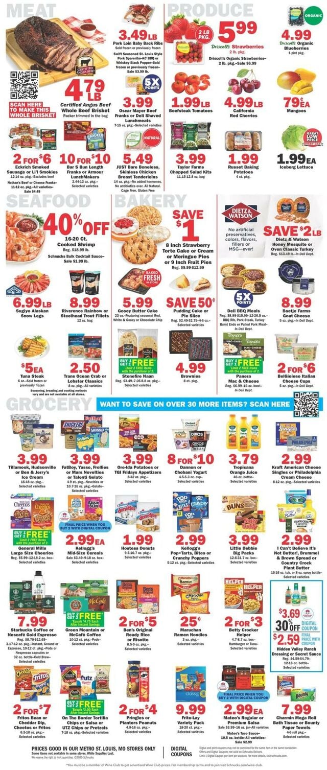 Catalogue Schnucks from 05/21/2025