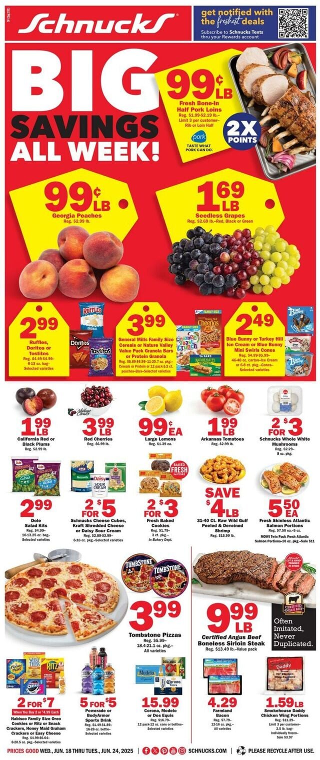 Catalogue Schnucks from 06/18/2025