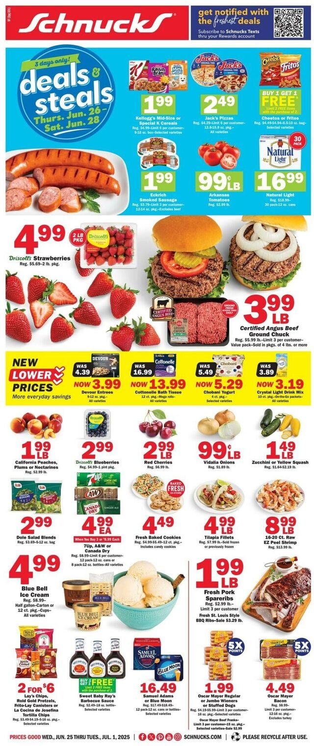 Catalogue Schnucks from 06/25/2025