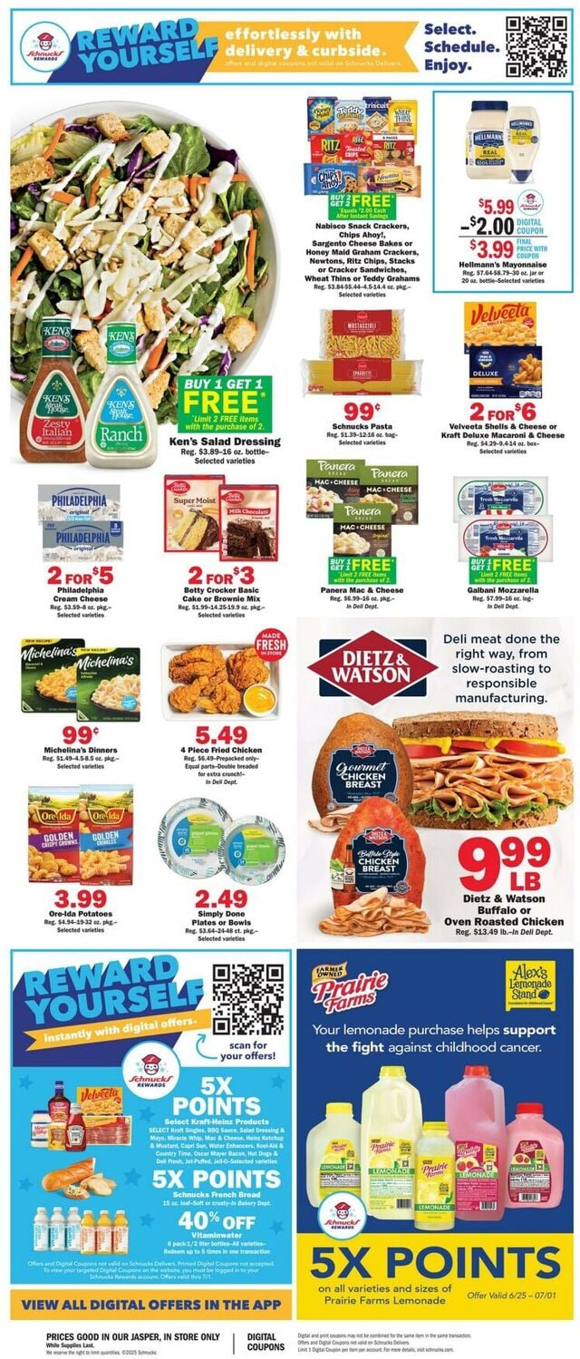 Catalogue Schnucks from 06/25/2025