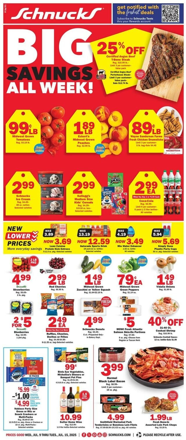 Catalogue Schnucks from 07/09/2025