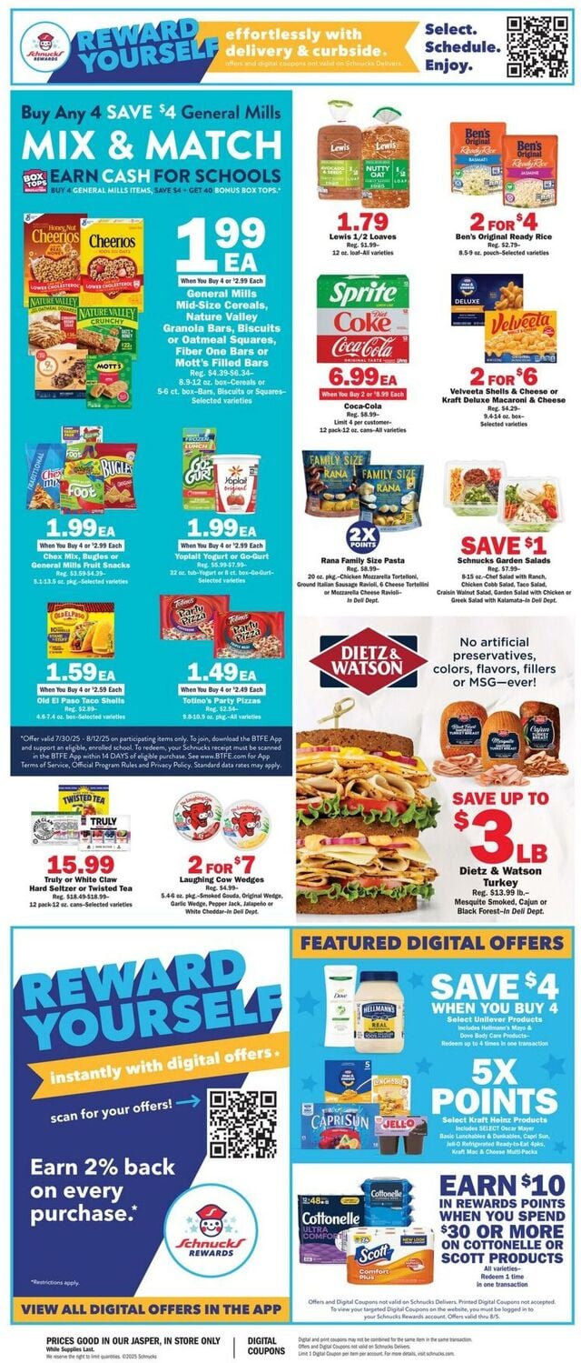 Catalogue Schnucks from 07/30/2025