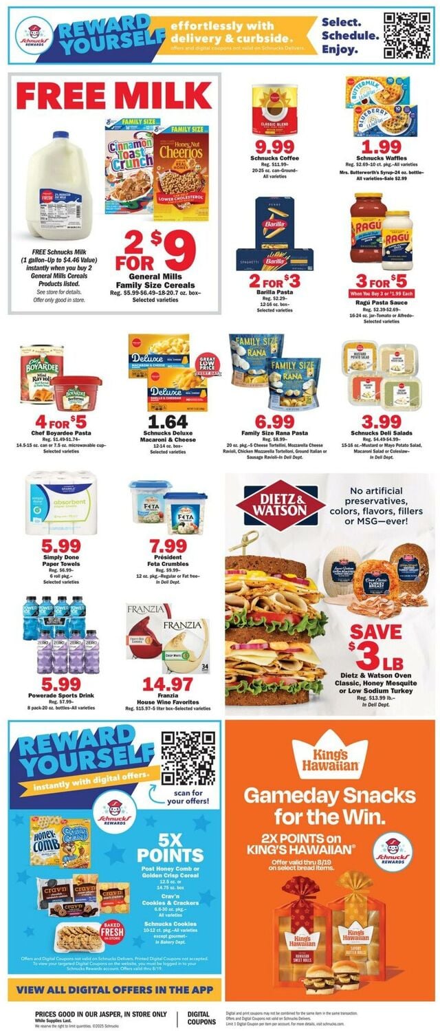 Catalogue Schnucks from 08/13/2025