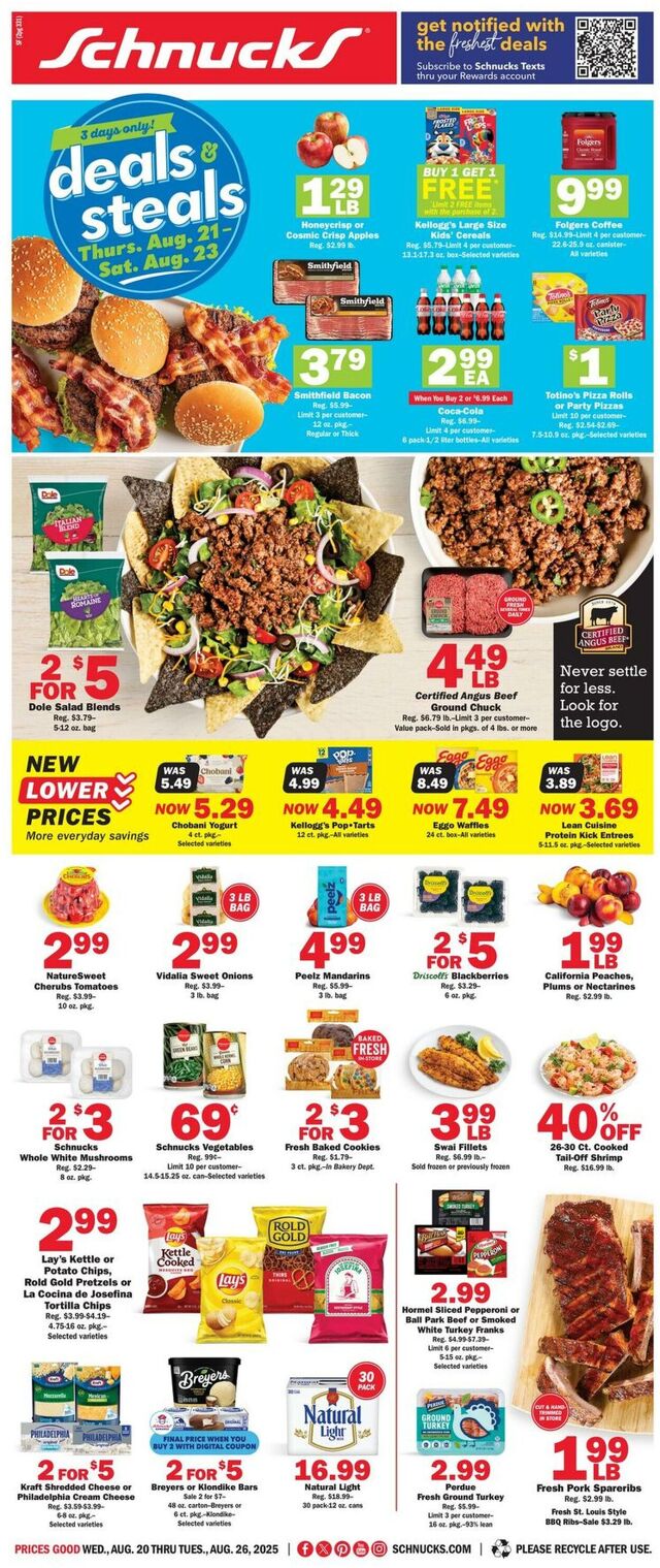Catalogue Schnucks from 08/20/2025