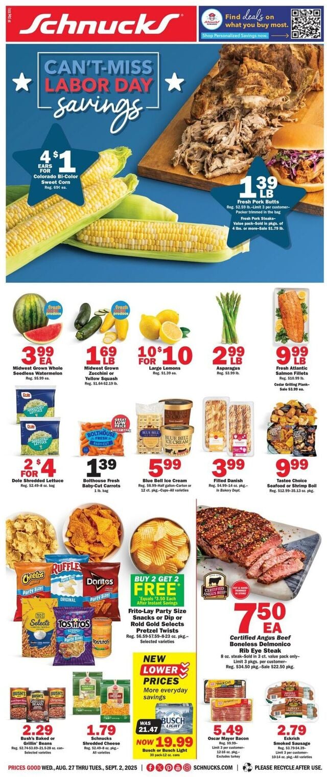 Catalogue Schnucks from 08/27/2025