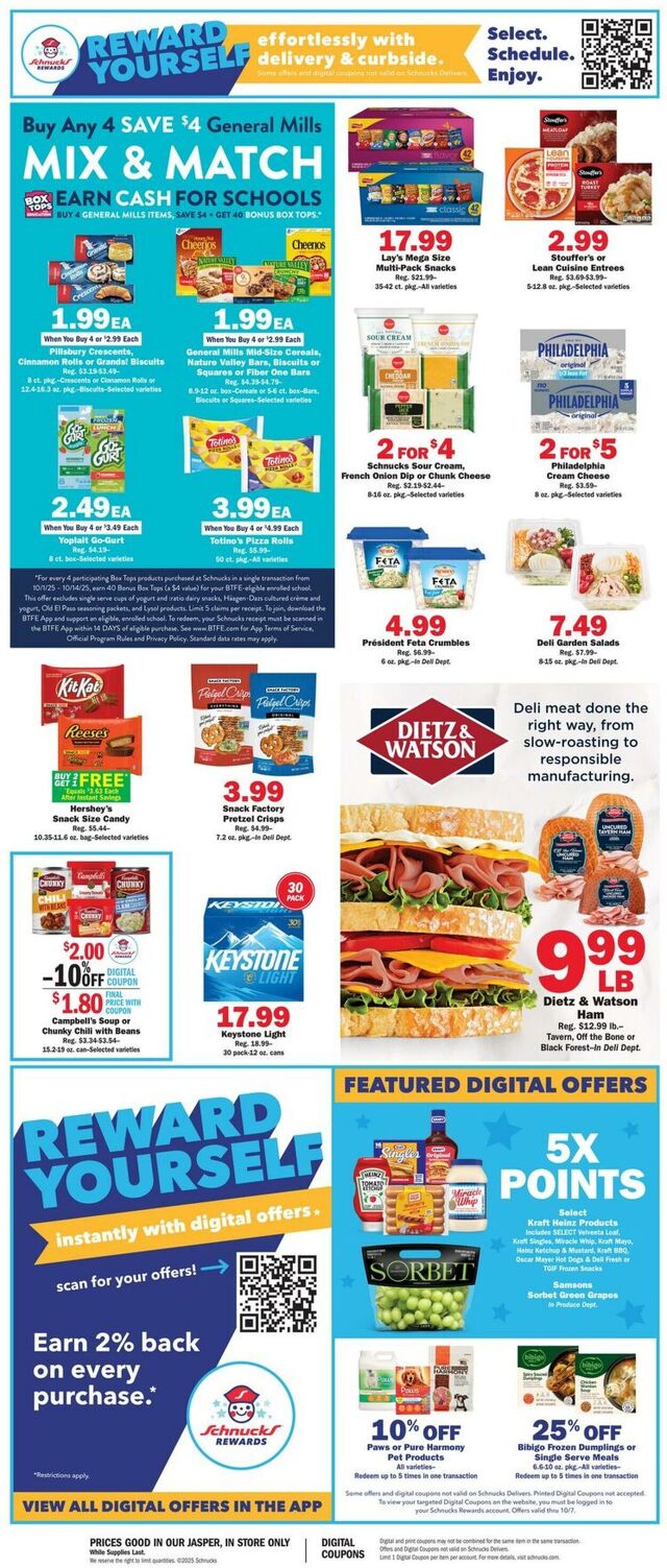 Catalogue Schnucks from 10/01/2025