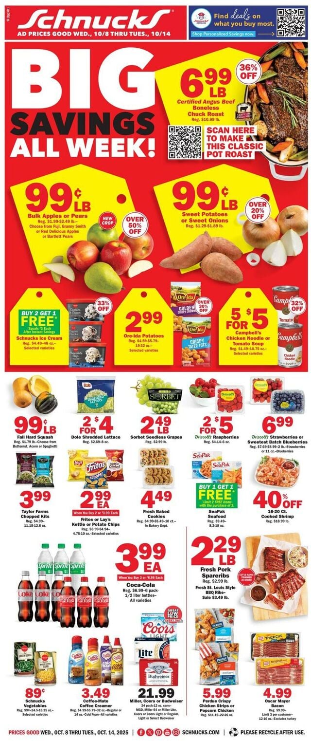 Catalogue Schnucks from 10/08/2025