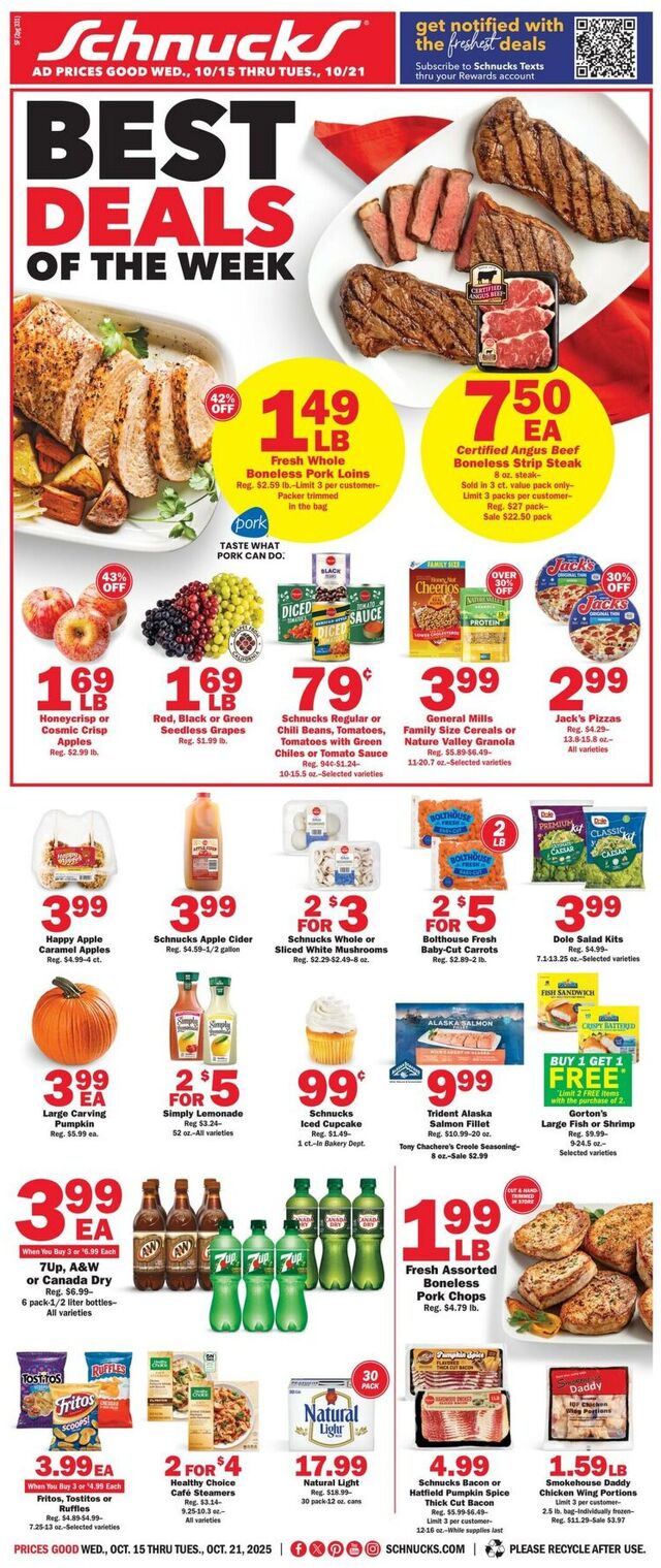 Catalogue Schnucks from 10/15/2025